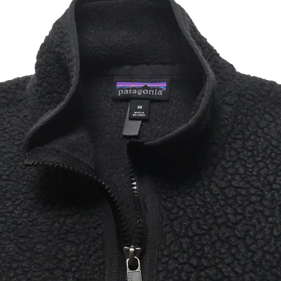 Patagonia Black Fleece Full Zip Jacket‎ Women's XS - Picture 2 of 2